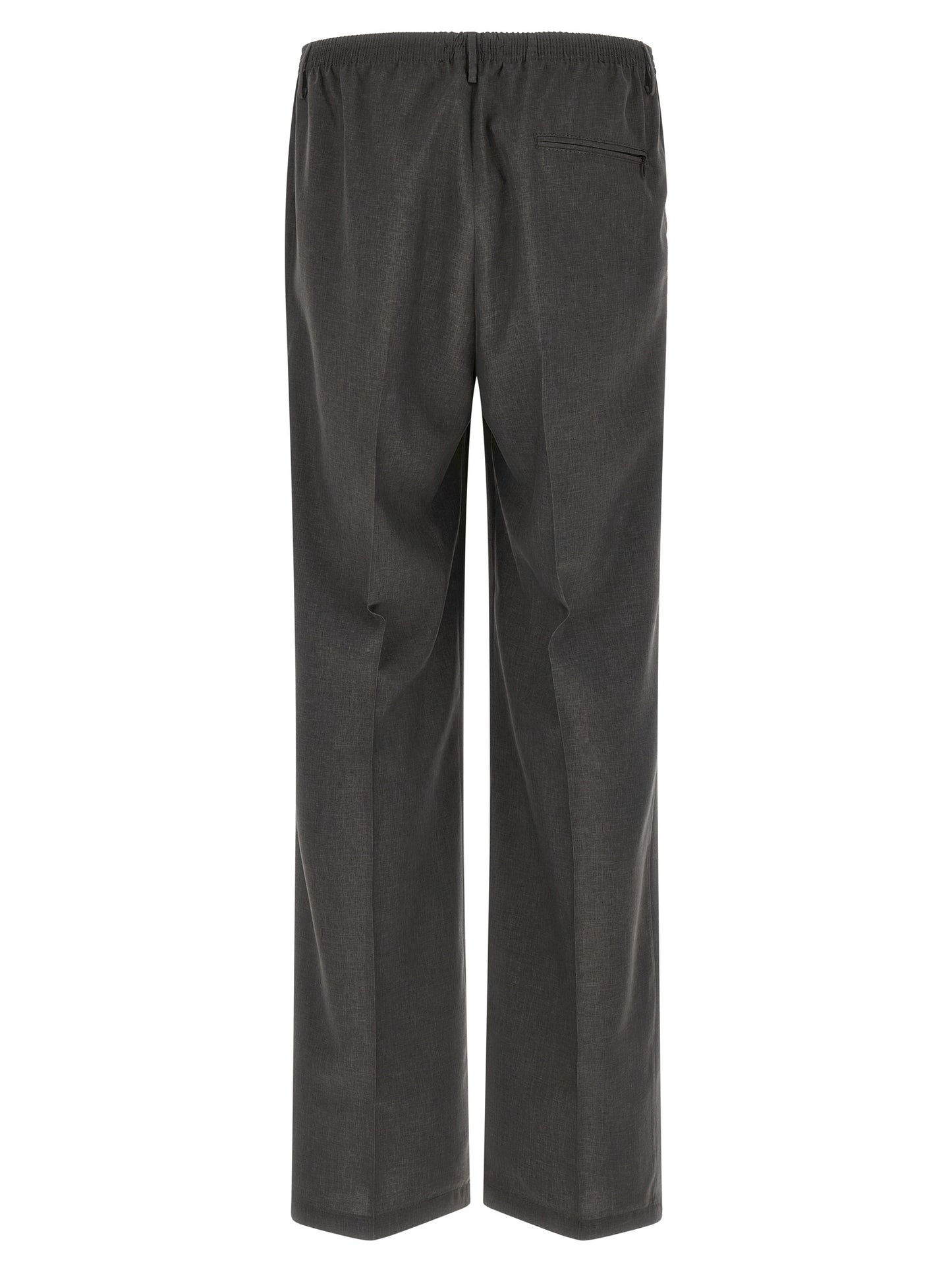 CELLAR DOOR Gray Polyester Casual Pants