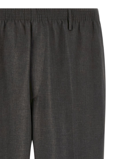 CELLAR DOOR Gray Polyester Casual Pants