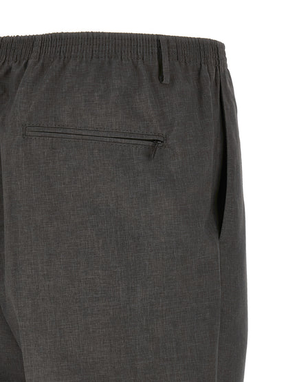 CELLAR DOOR Gray Polyester Casual Pants