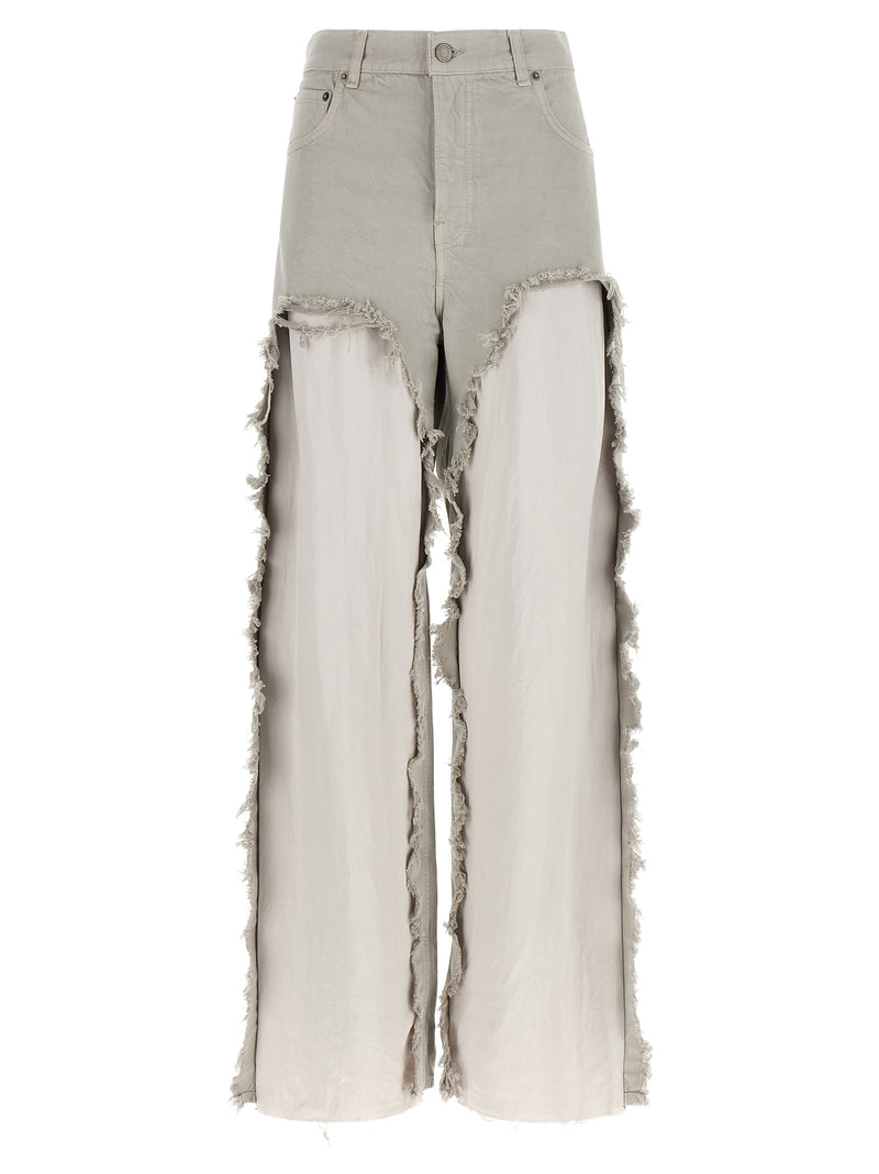 Haikure Bull 'Bonnie' Gray Cotton Flared Jeans for Women