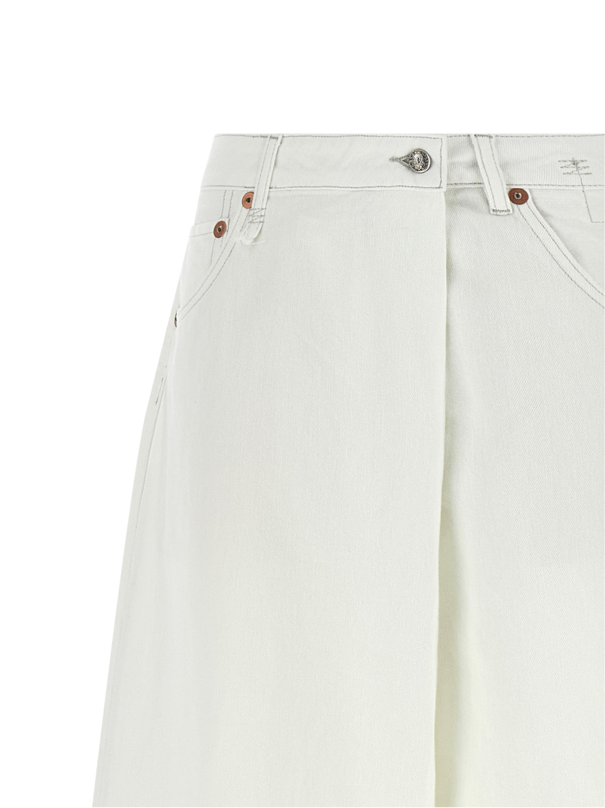 Jeans en denim R13 en coton blanc