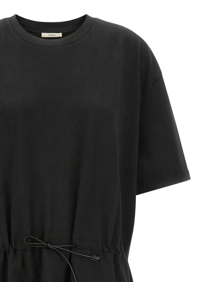 Haikure Black Cotton Long Dress