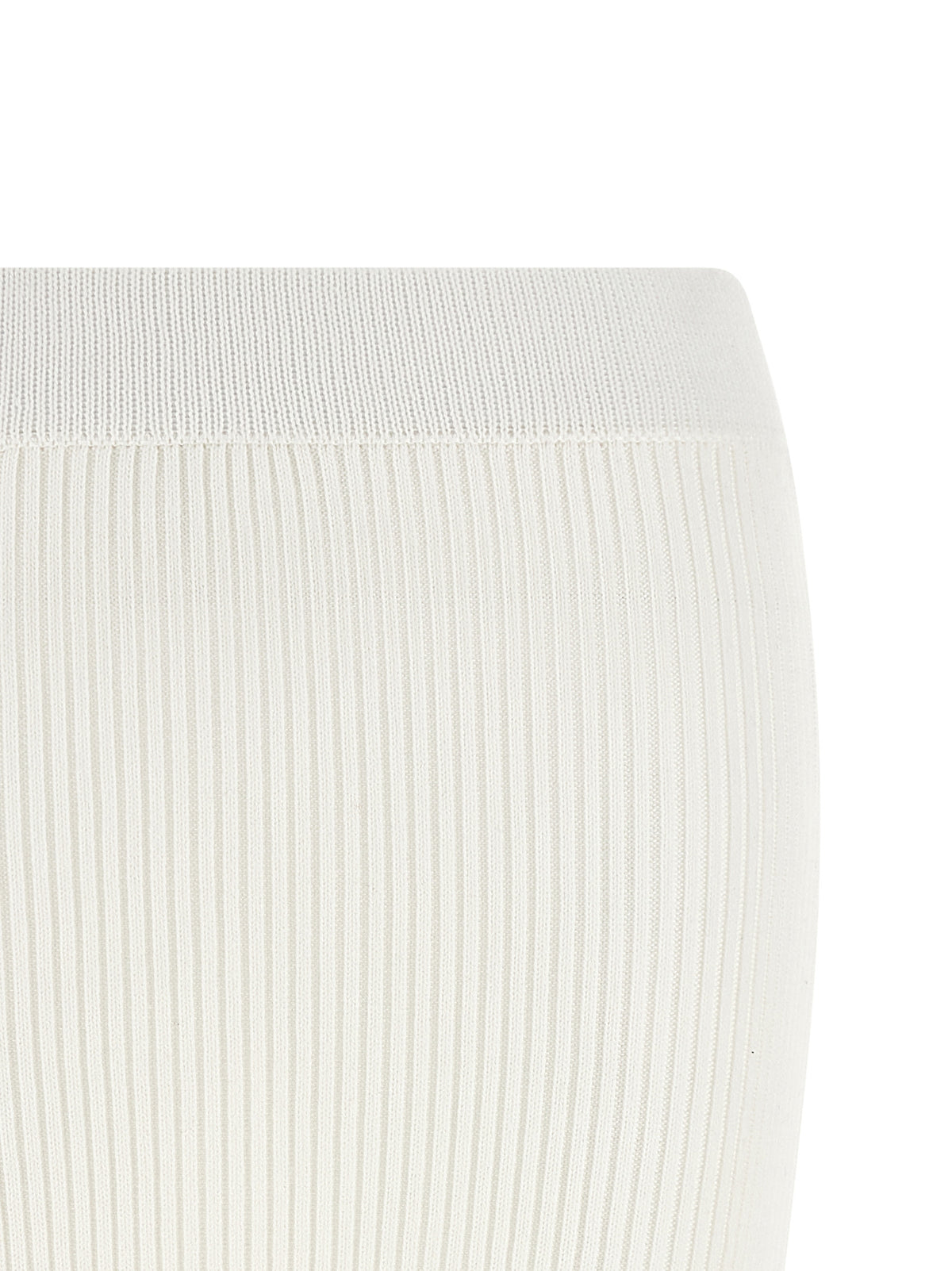 Jupe longue Ganni en coton biologique blanc