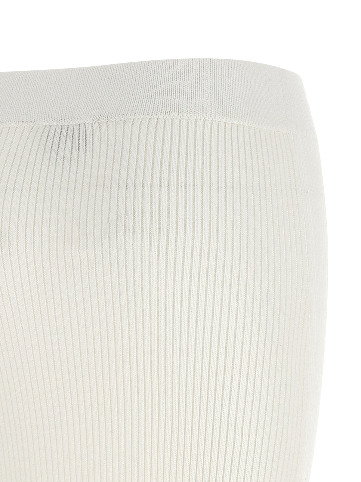 Jupe longue Ganni en coton biologique blanc