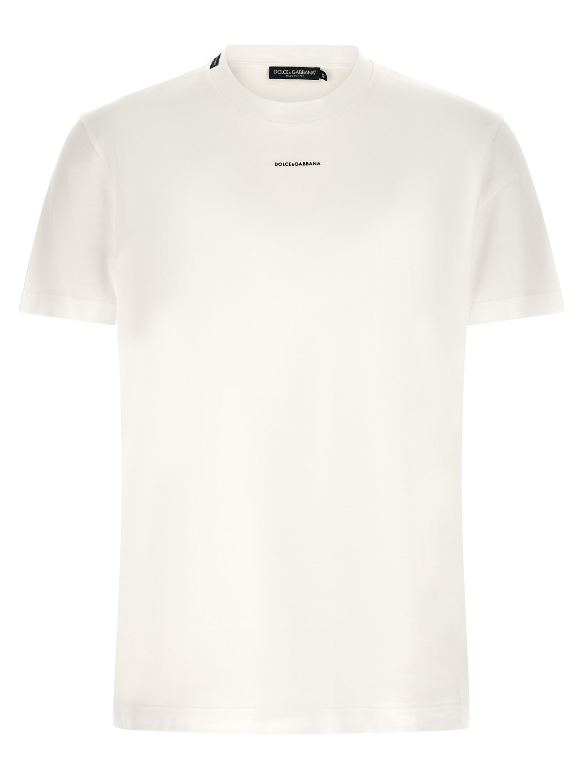 Dolce & Gabbana White Cotton T-Shirt for Men