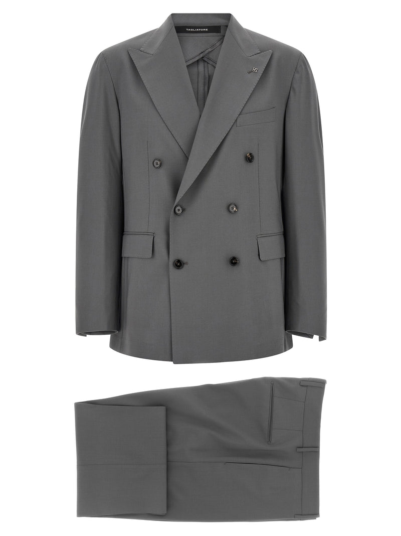 Costume deux pièces Tagliatore en laine vierge grise