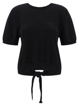 Gilet Ganni en coton biologique noir