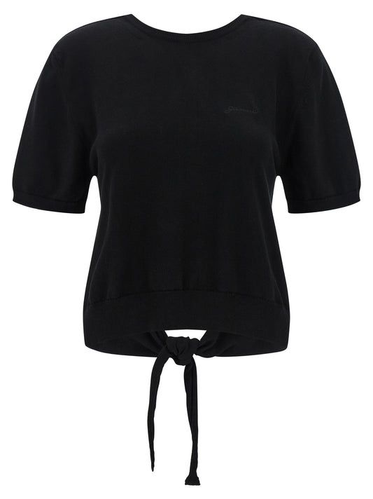 Gilet Ganni en coton biologique noir