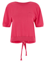 Cardigan en Coton Biologique Fuchsia Ganni