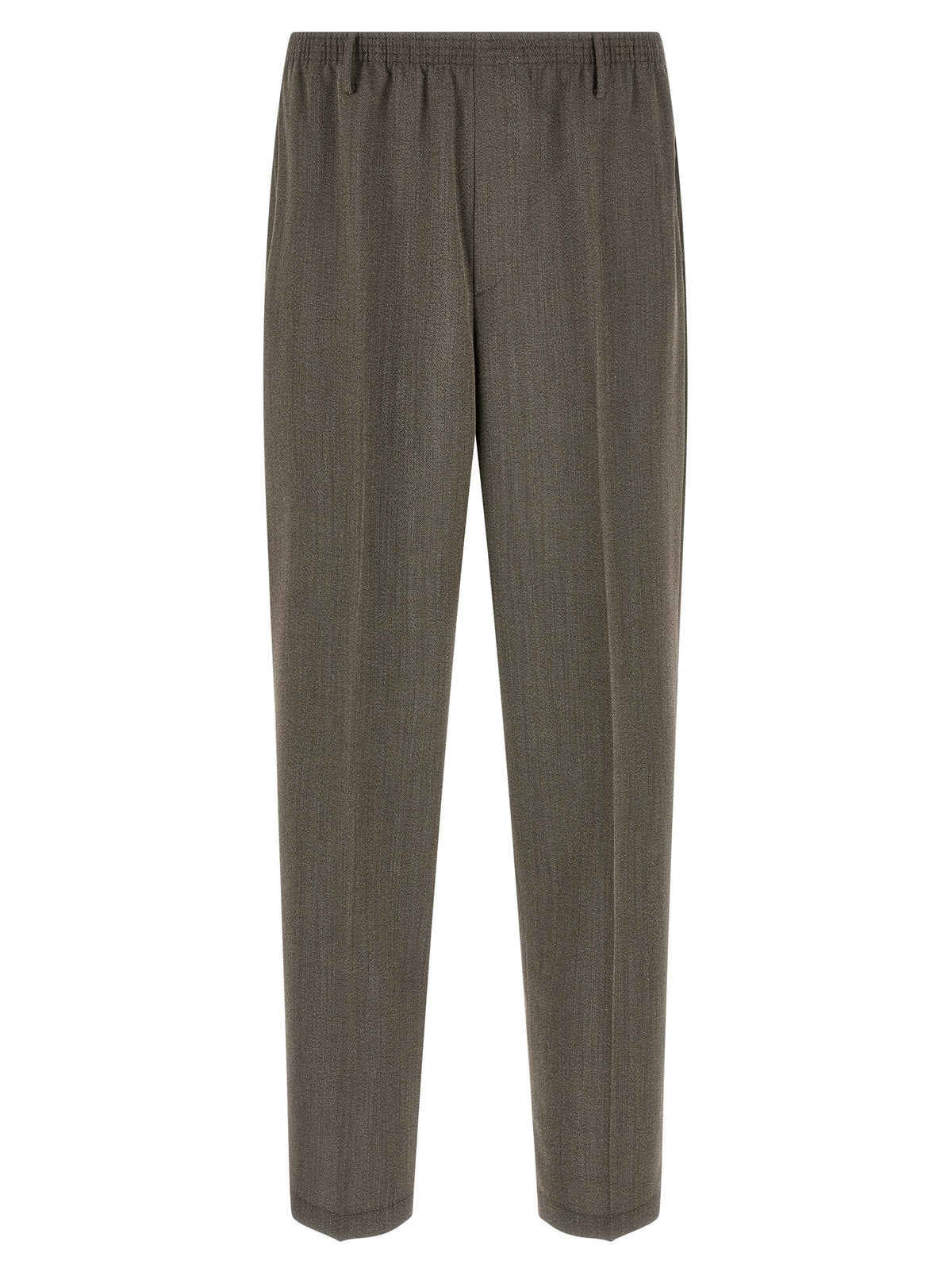 CELLAR DOOR Pantalon décontracté en laine vierge marron