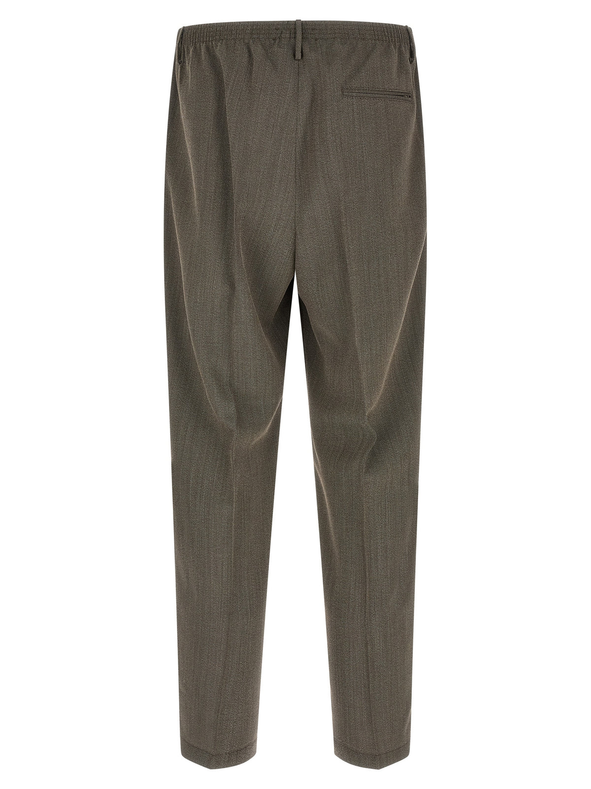 CELLAR DOOR Pantalon décontracté en laine vierge marron