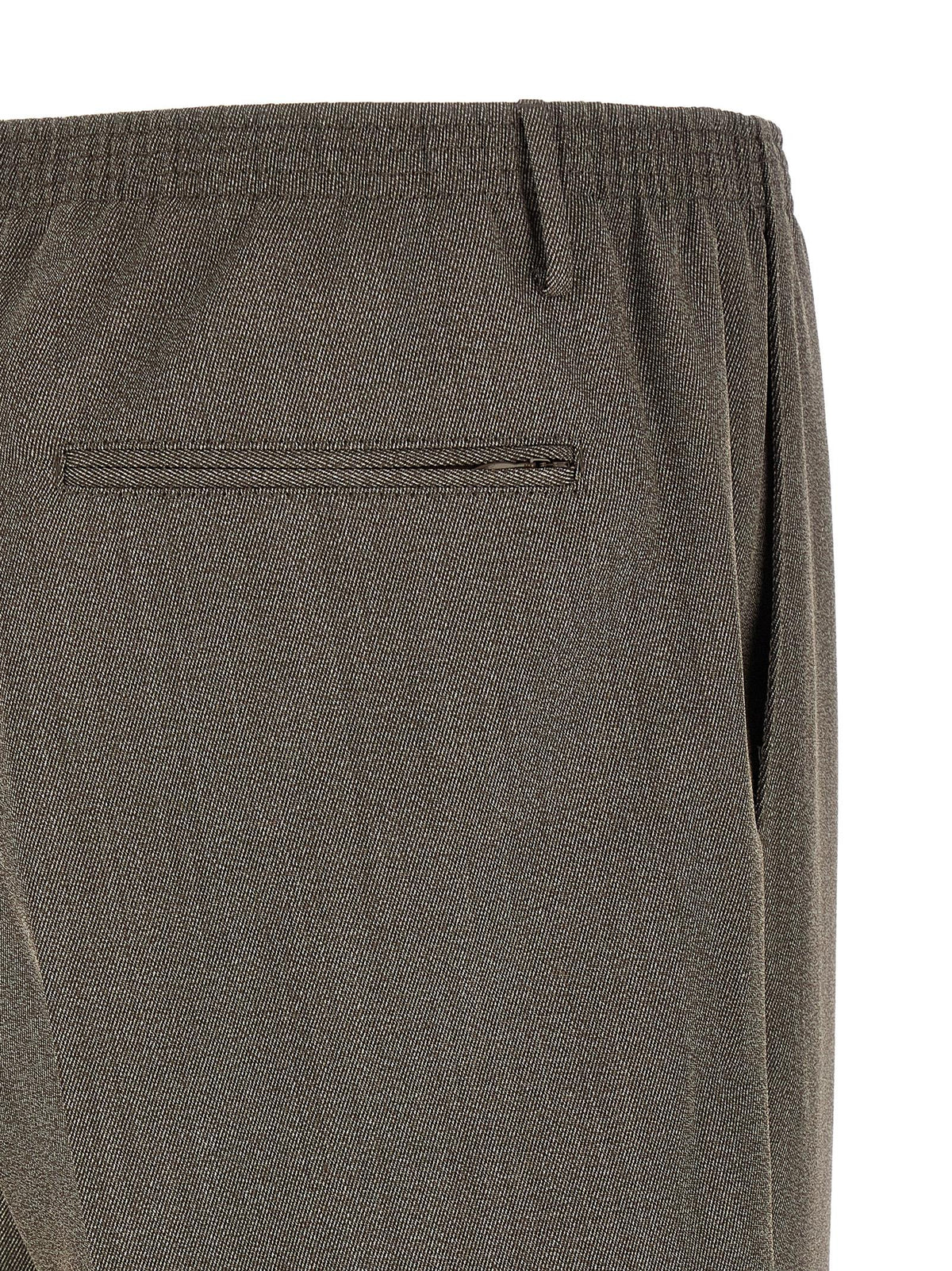 CELLAR DOOR Pantalon décontracté en laine vierge marron
