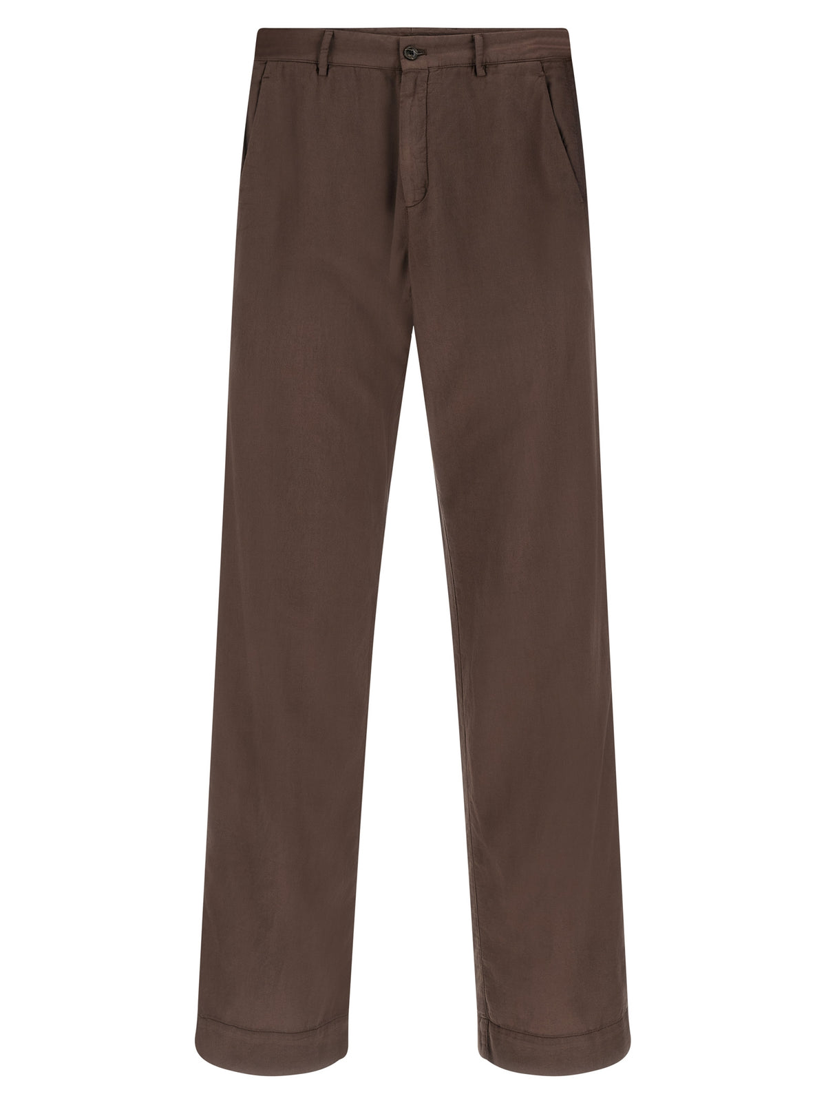 CELLAR DOOR Brown Cotton Casual Pants