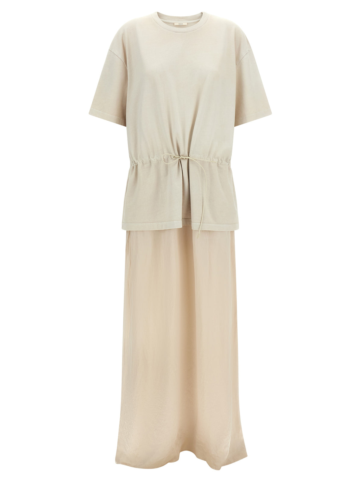Robe longue en coton beige Haikure