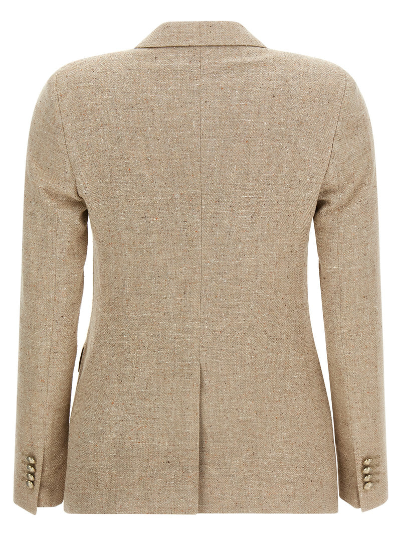 Blazer en coton beige Tagliatore