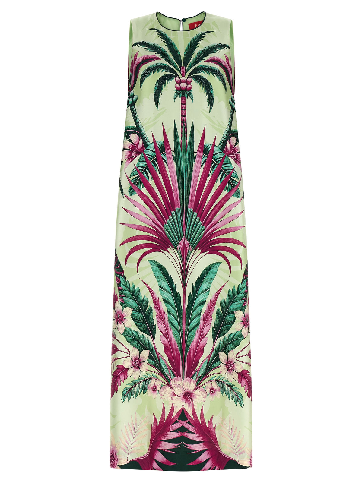 F.R.S. - FOR RESTLESS SLEEPERS Robe longue en soie multicolore