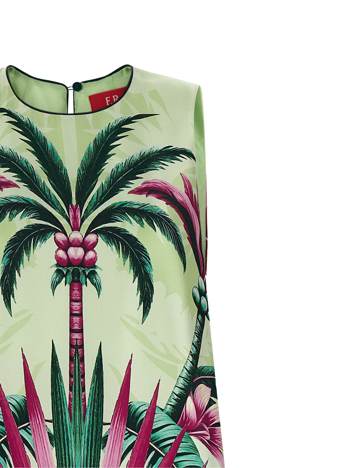 F.R.S. - FOR RESTLESS SLEEPERS Robe longue en soie multicolore