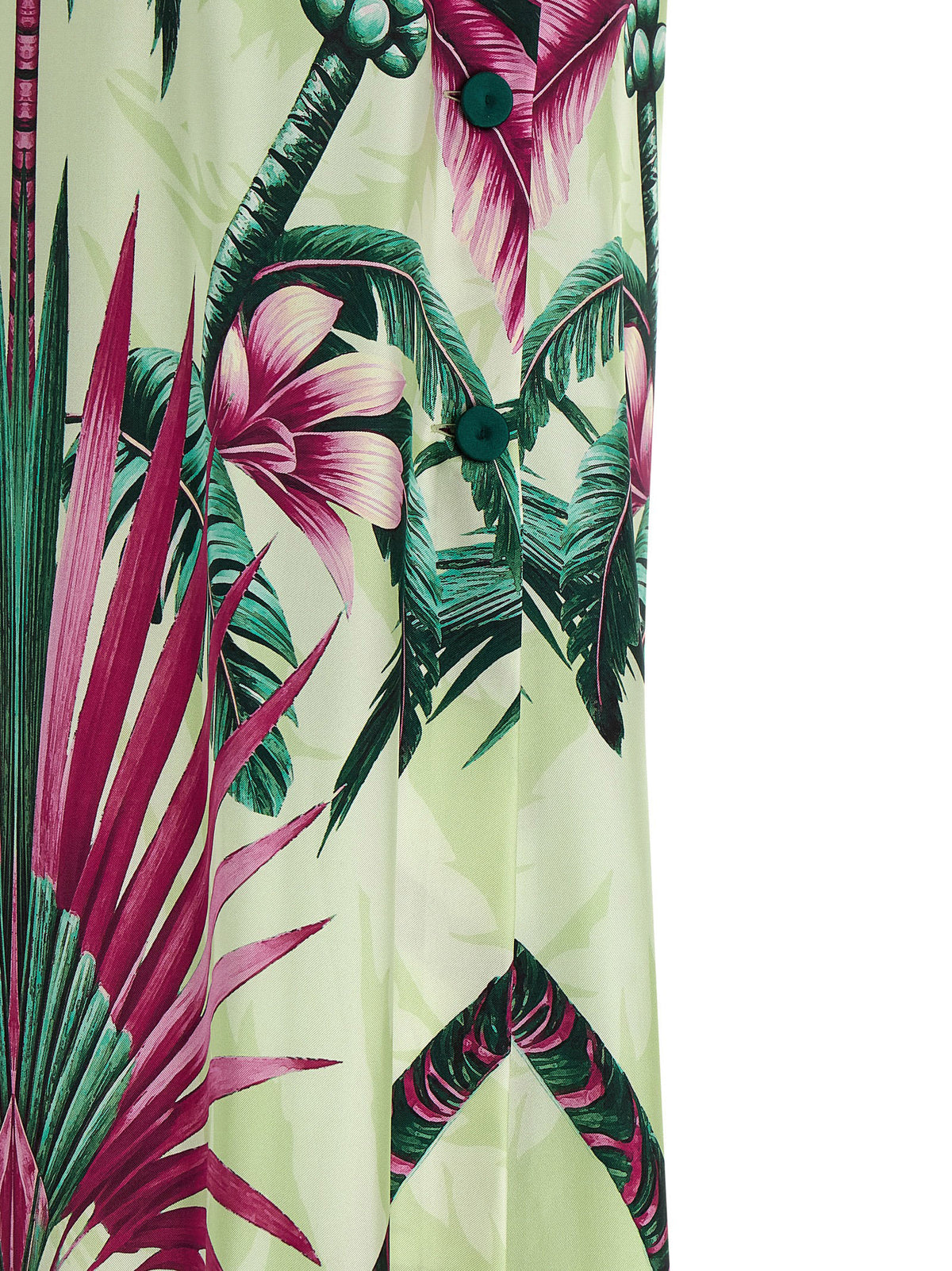 F.R.S. - FOR RESTLESS SLEEPERS Robe longue en soie multicolore