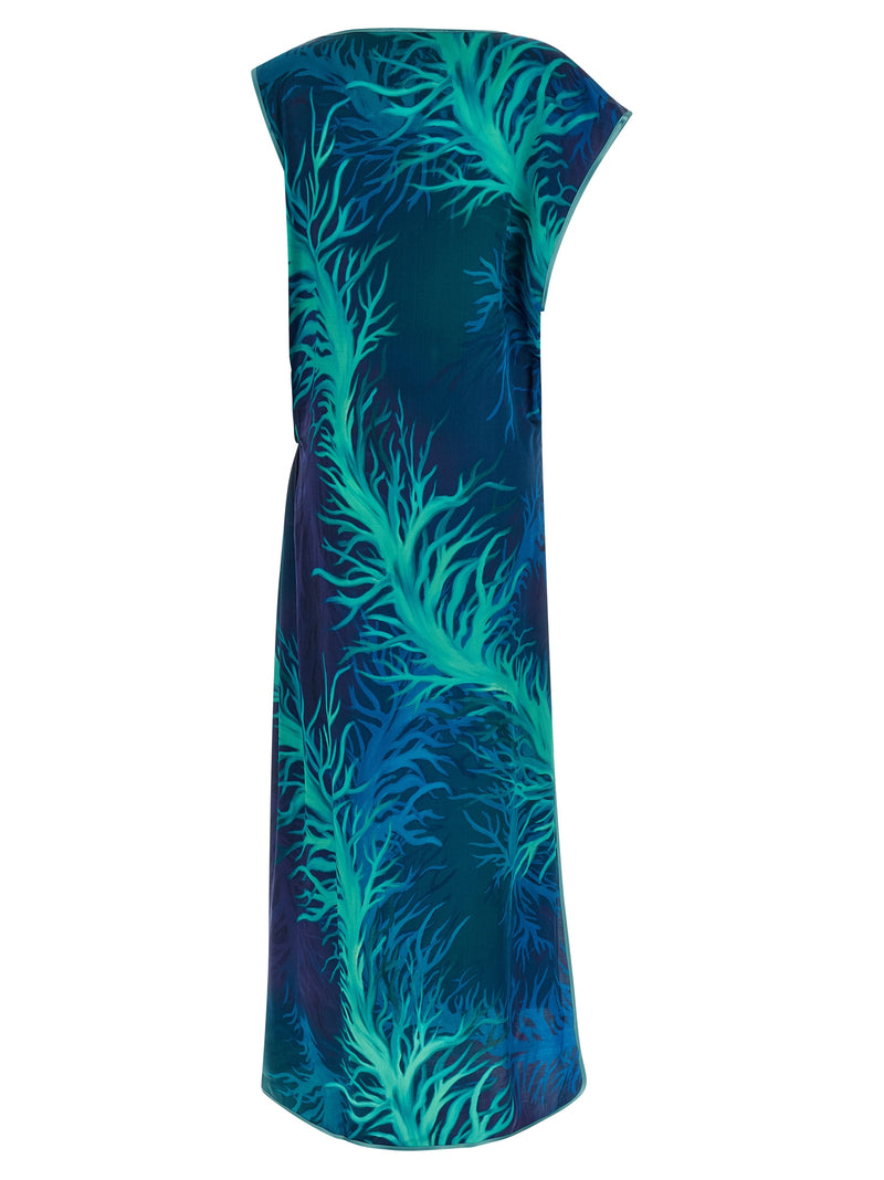 F.R.S. - FOR RESTLESS SLEEPERS Robe Longue Bleue en Viscose