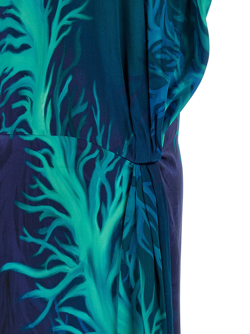 F.R.S. - FOR RESTLESS SLEEPERS Robe Longue Bleue en Viscose