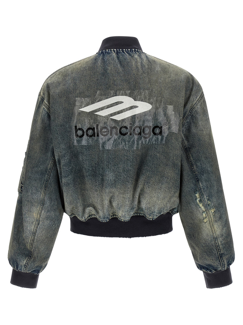 Blouson Balenciaga en polyester gris