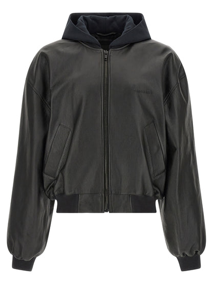 Balenciaga Black Lamb Leather Leather Jacket