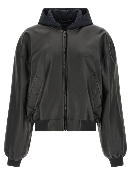 Balenciaga Black Lamb Leather Leather Jacket