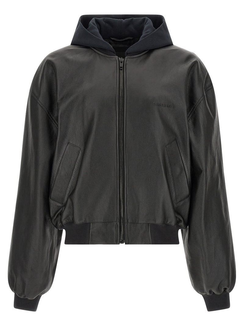 Balenciaga Black Lamb Leather Leather Jacket