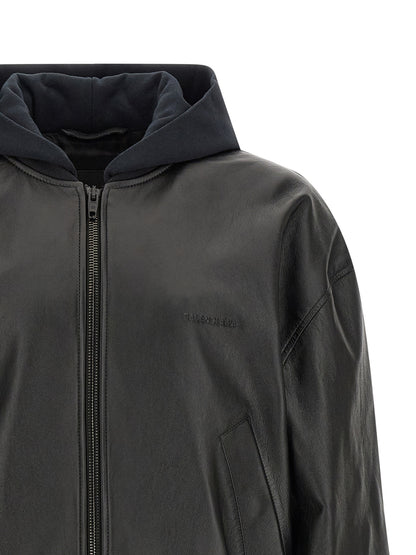 Balenciaga Black Lamb Leather Leather Jacket