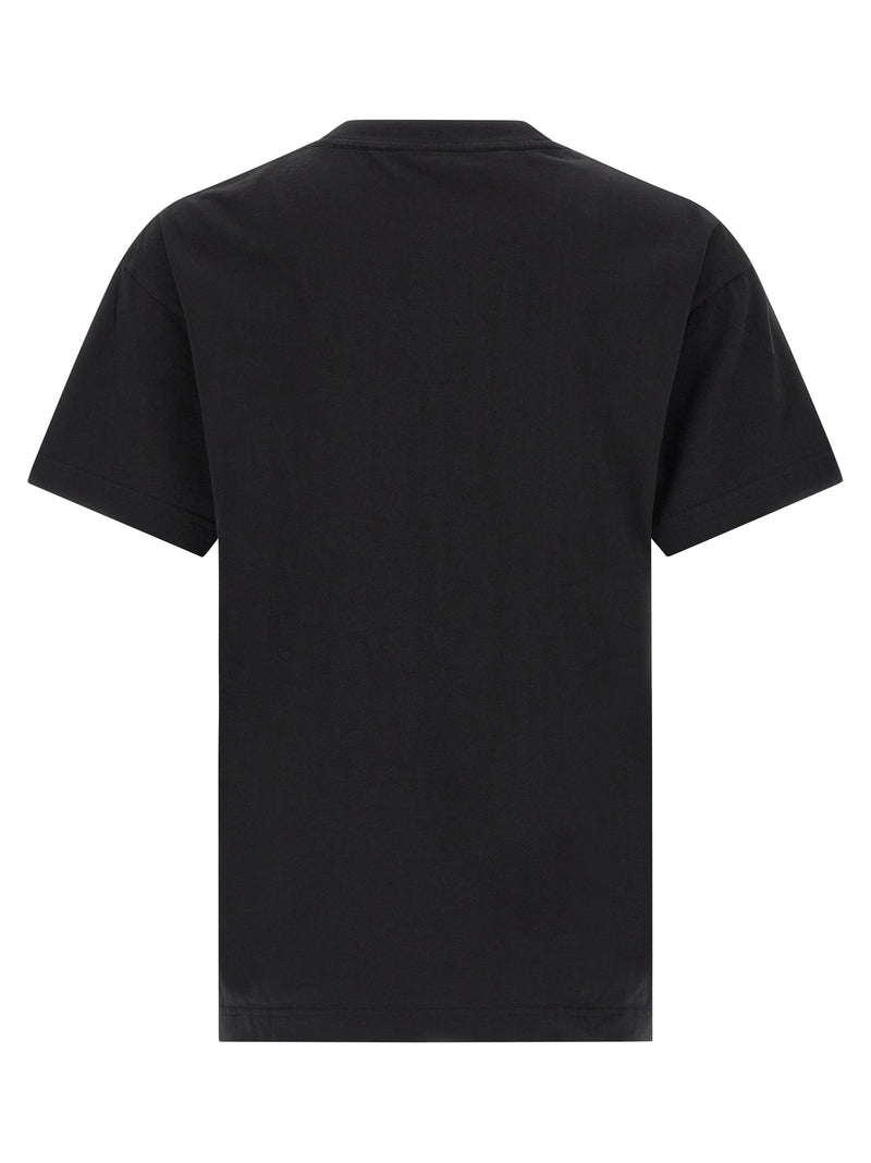 Palm Angels Black Cotton T-Shirt - Neck Logo