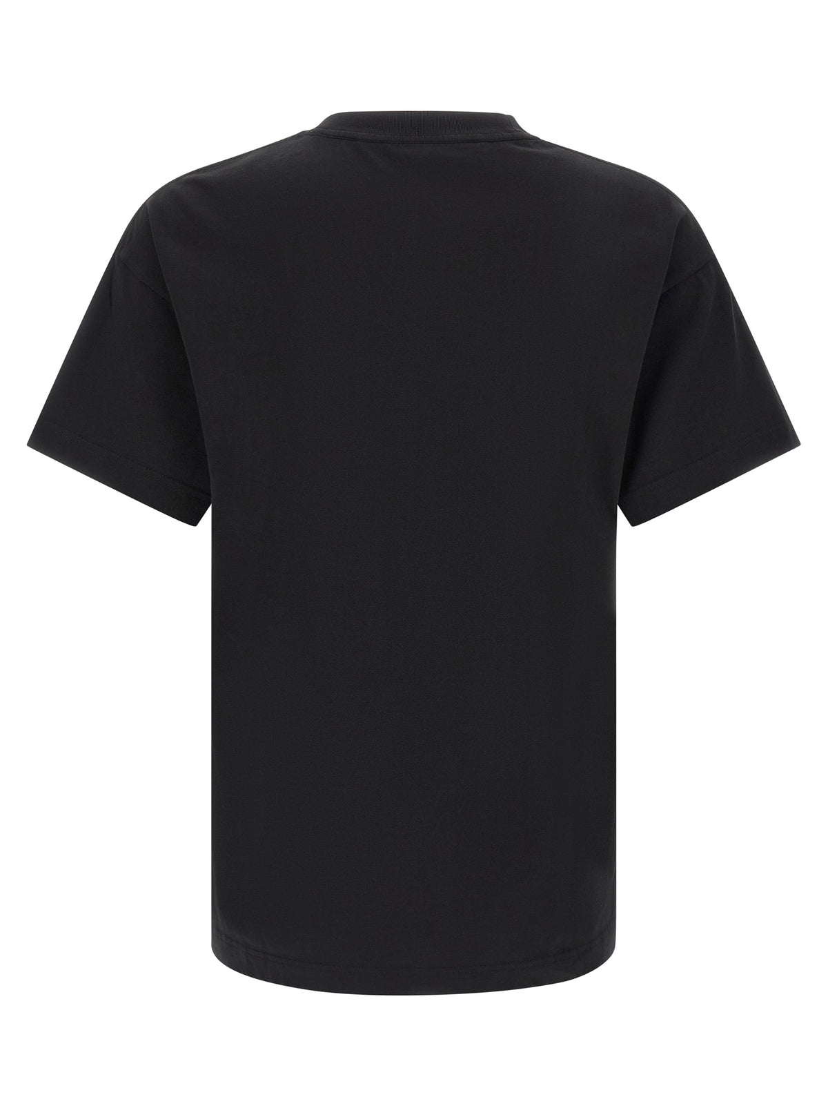 Palm Angels Black Cotton T-Shirt with Bear Print