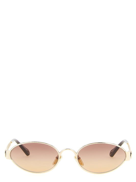 Lunettes de soleil Chloé en métal multicolore
