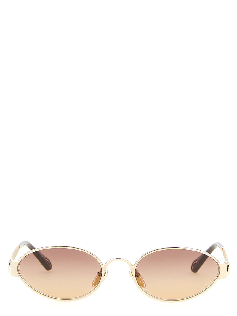 Lunettes de soleil Chloé en métal multicolore