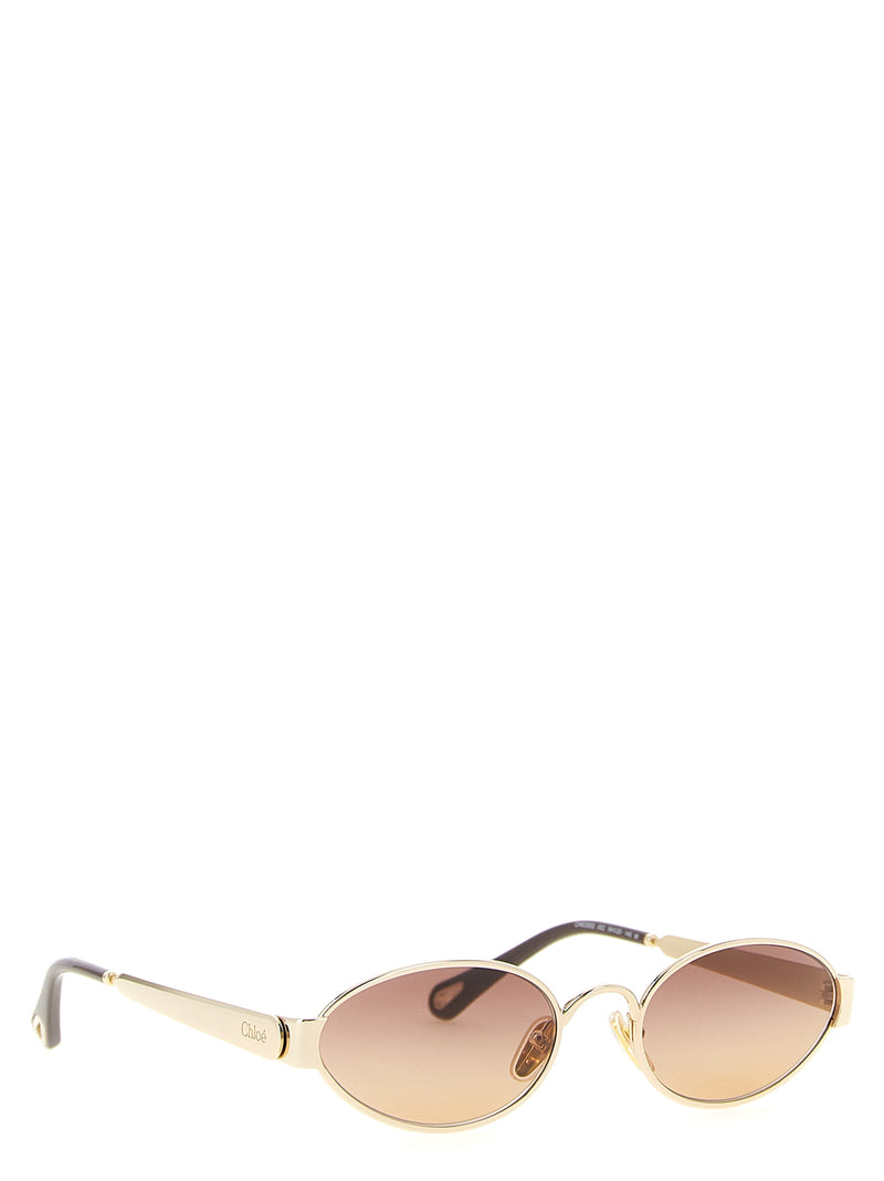 Lunettes de soleil Chloé en métal multicolore