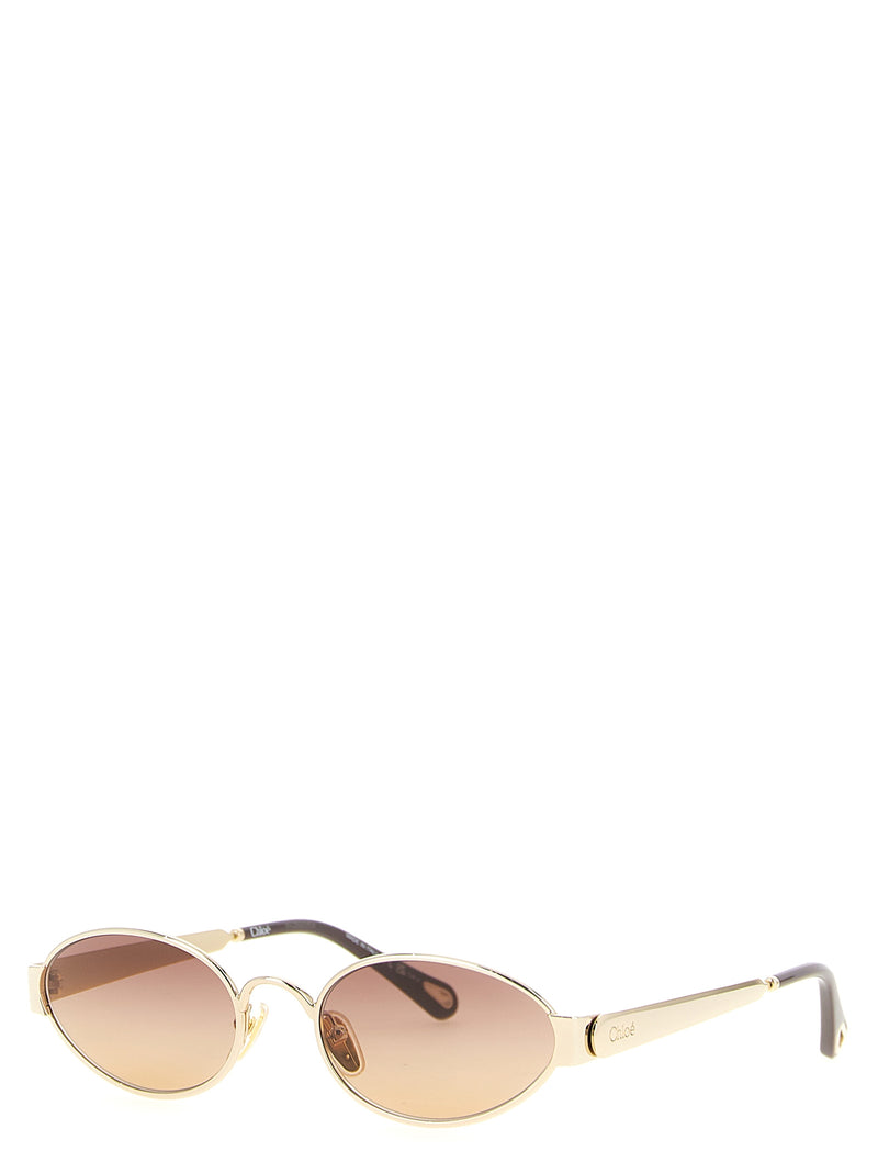 Lunettes de soleil Chloé en métal multicolore
