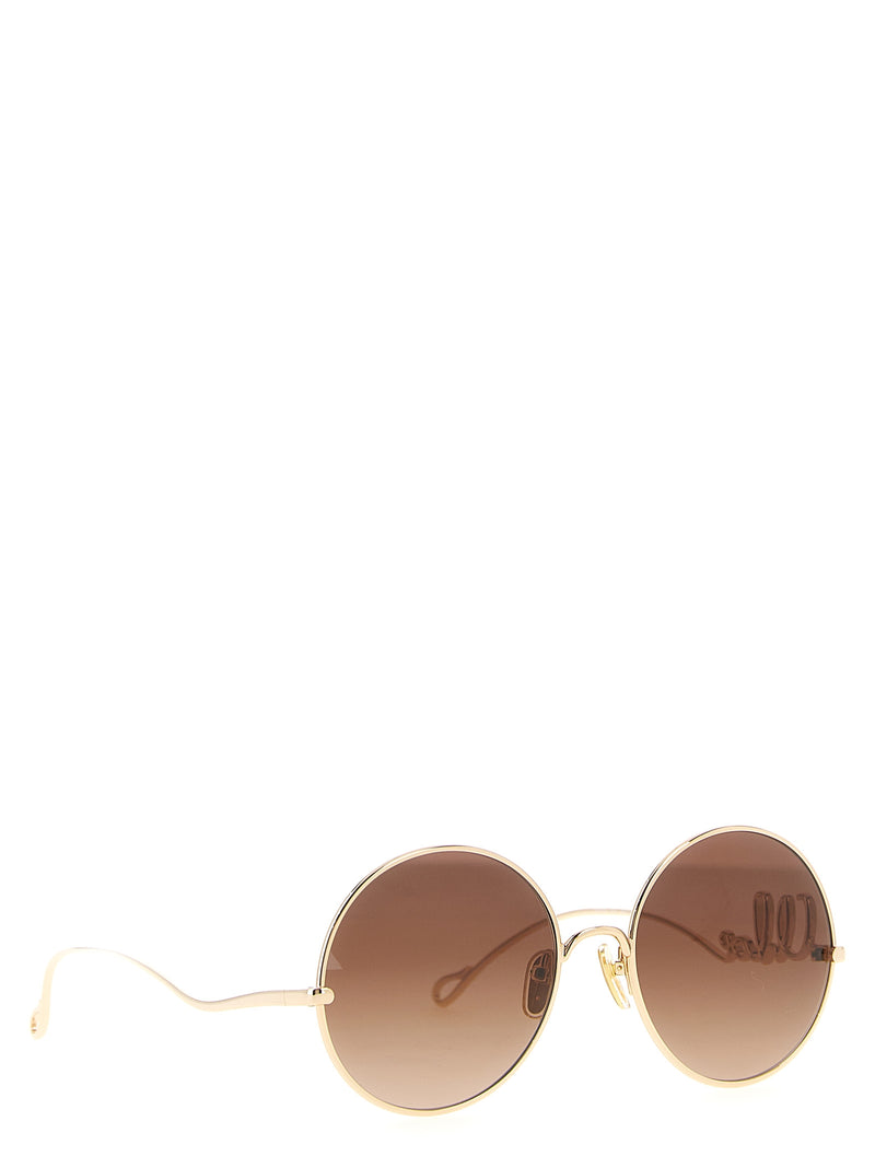 Lunettes de soleil Chloé en métal multicolore