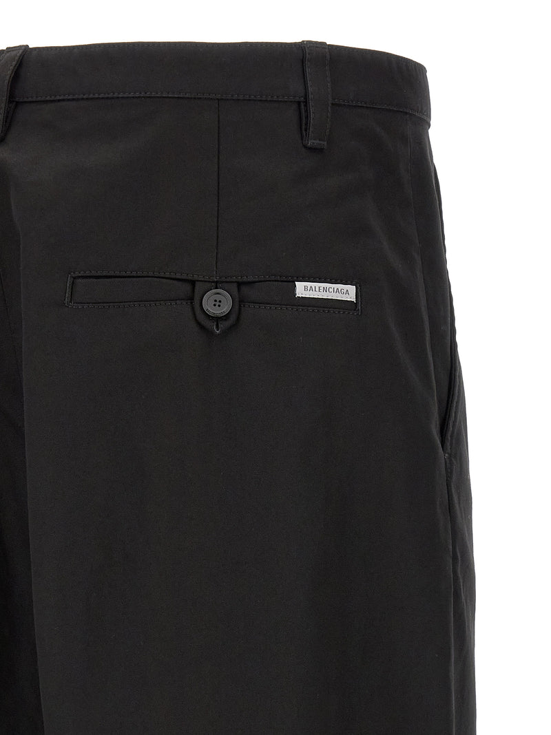 Balenciaga Chino en coton noir