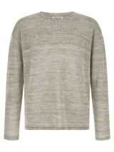 Cardigan en coton gris Roberto Collina