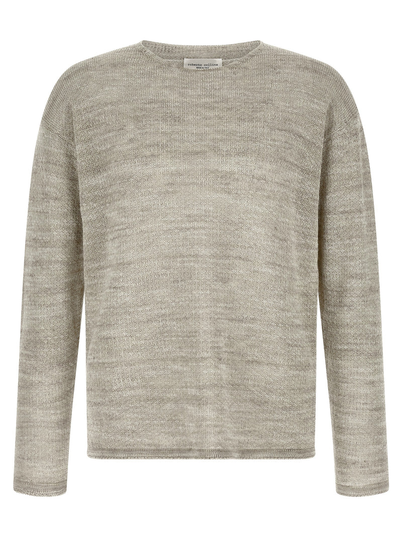 Cardigan en coton gris Roberto Collina