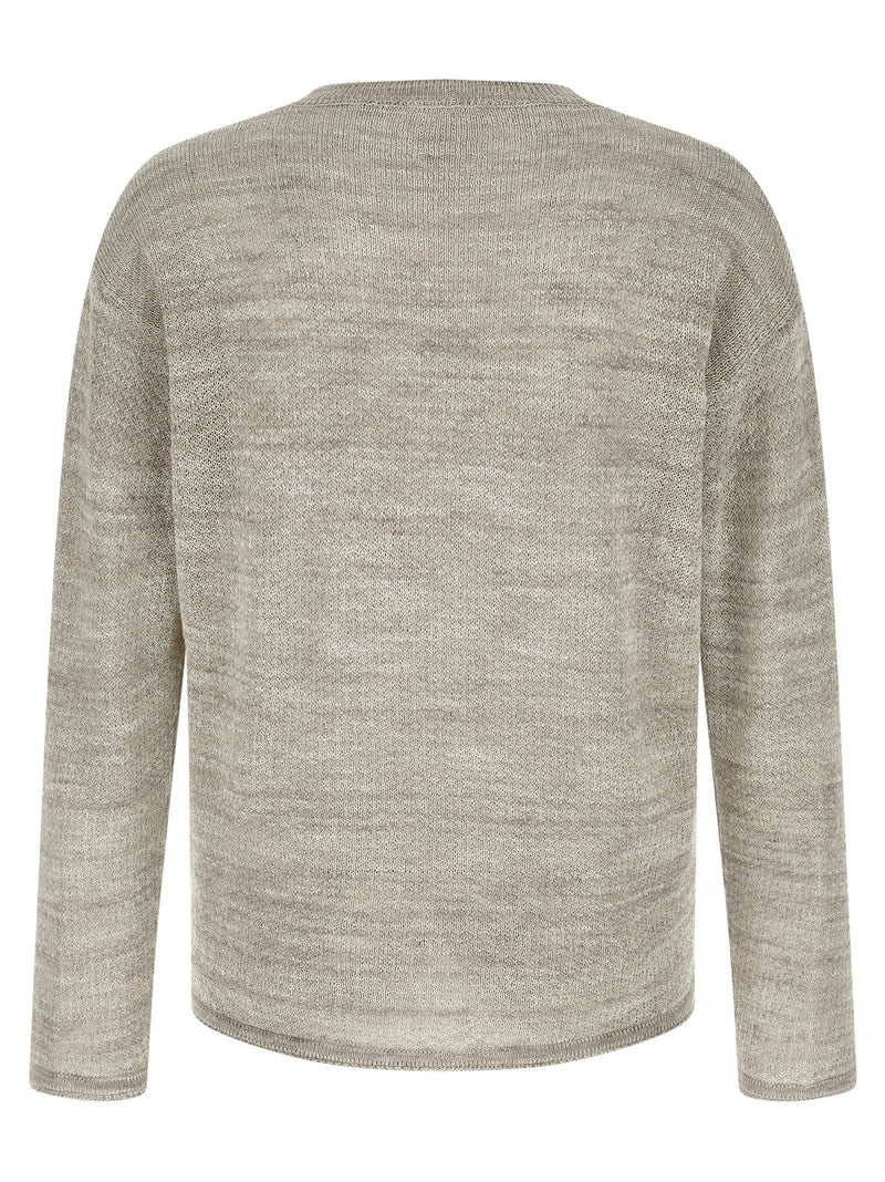 Cardigan en coton gris Roberto Collina