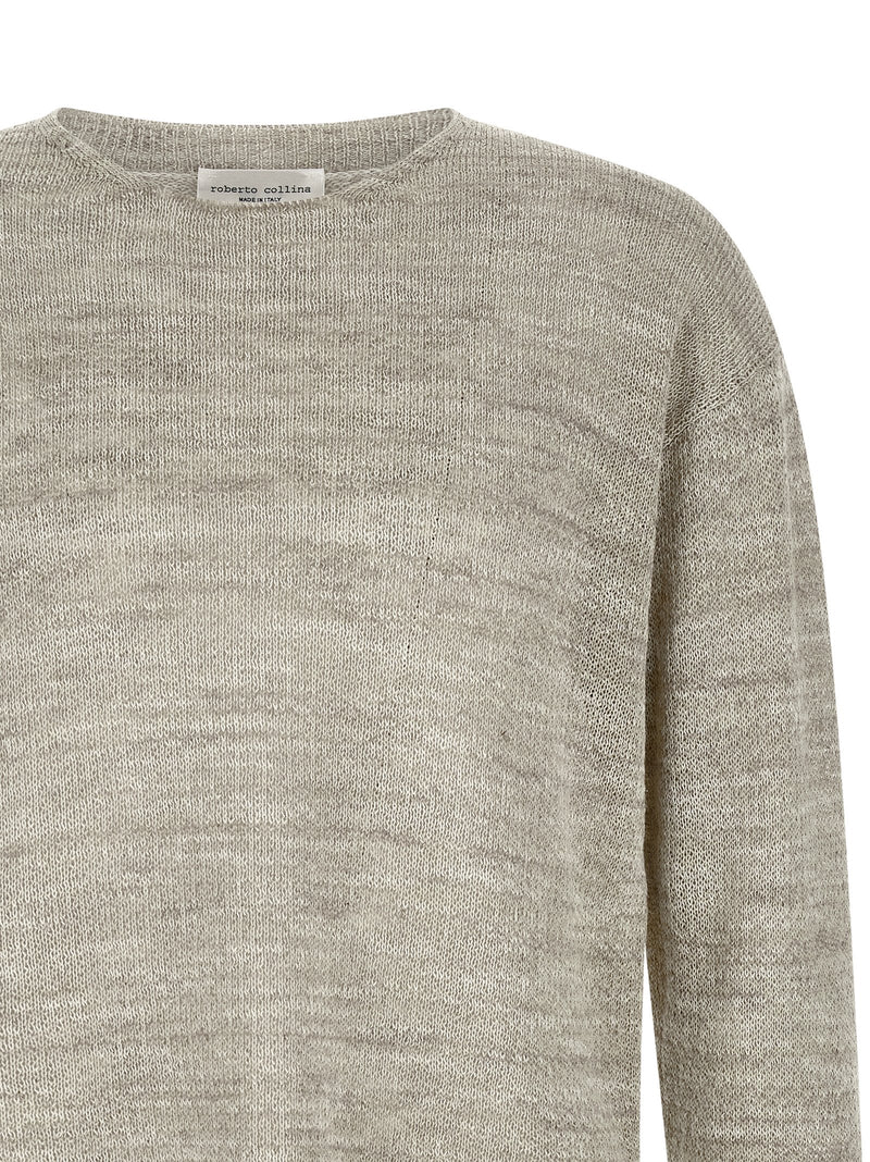 Cardigan en coton gris Roberto Collina