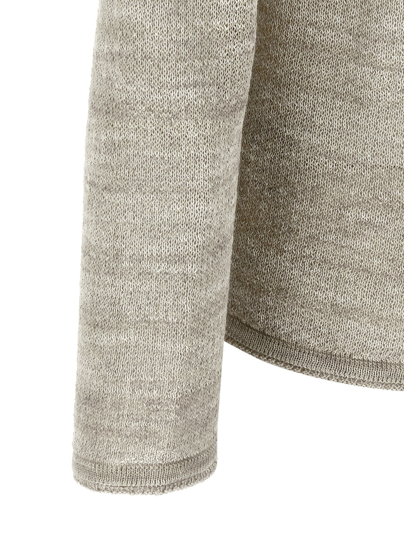 Cardigan en coton gris Roberto Collina