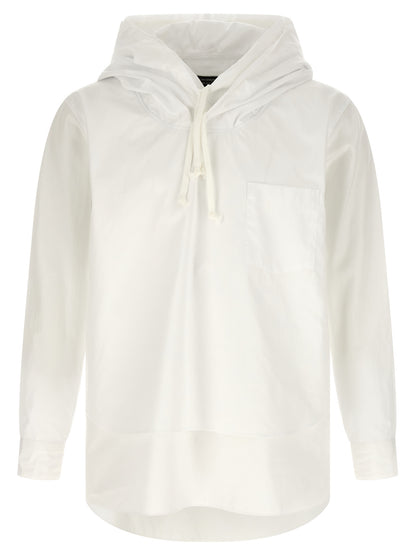 Comme Des Garçons White Cotton Blouse