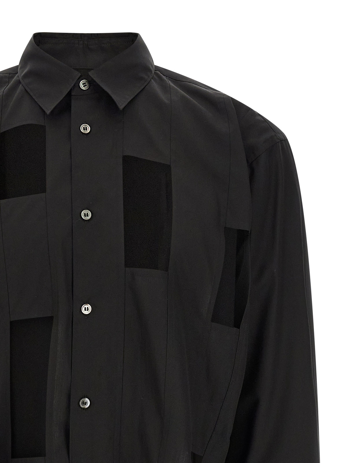 Blouse en coton noir Comme Des Garçons