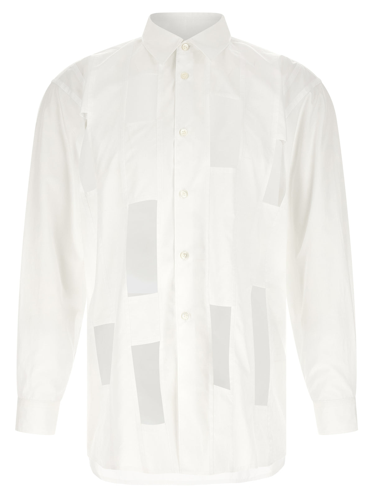 Comme Des Garçons White Cotton Blouse