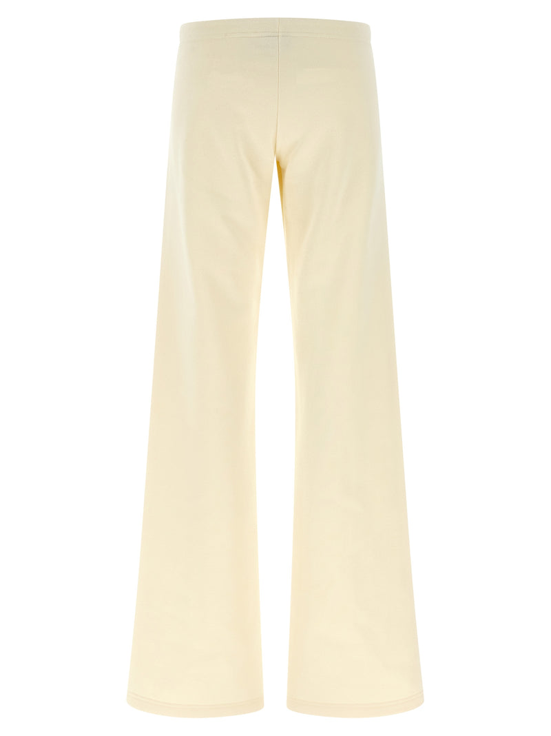 Balenciaga White Cotton Flared Pants - Luxury Streetwear