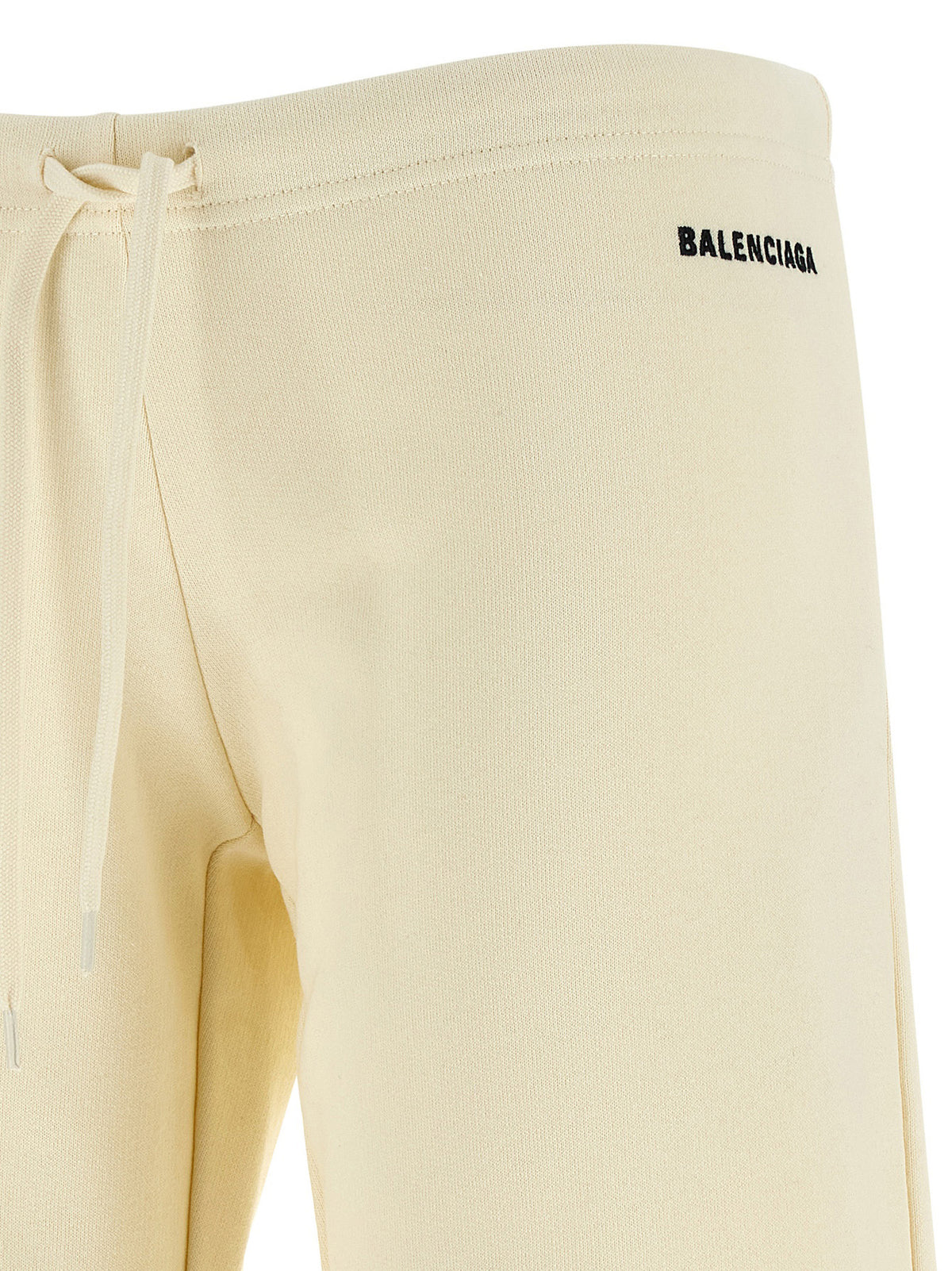 Balenciaga White Cotton Flared Pants - Luxury Streetwear