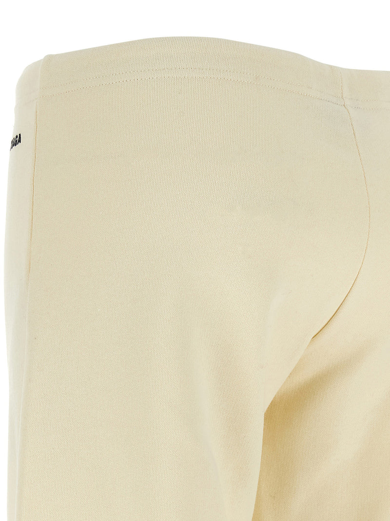 Balenciaga White Cotton Flared Pants - Luxury Streetwear