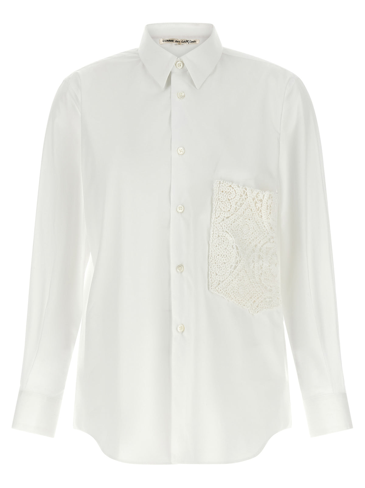 Comme Des Garçons White Cotton Blouse - Chic & Sophisticated