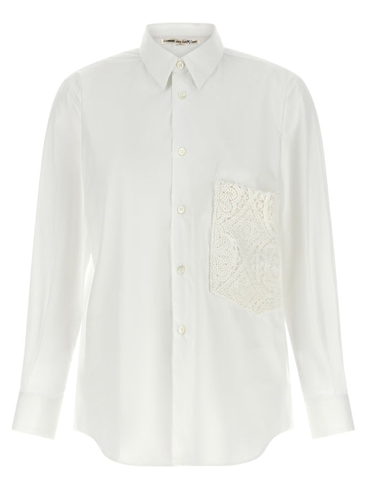 Comme Des Garçons White Cotton Blouse - Chic & Sophisticated